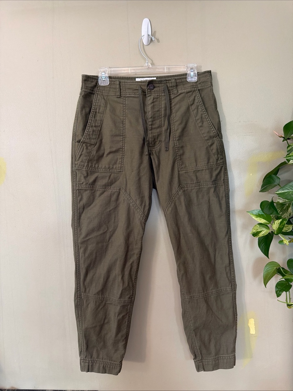 REI CO-OP Trailsmith Pants Mens 32x30 Green Canvas Jogger